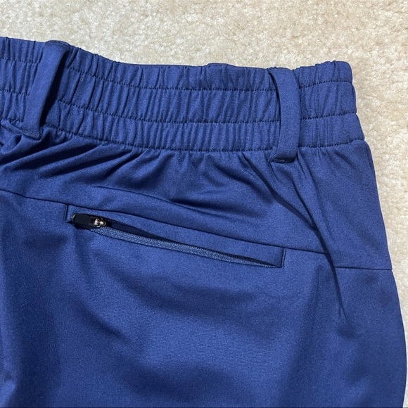 Lands End Wide Leg Pants Blue Pockets-Zipper Elastic Waist Women's Size S 6-8 - Picture 9 of 16